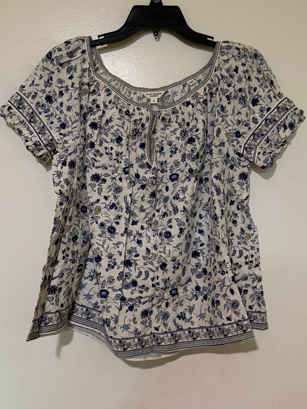 MAX STUDIO FLORAL PRINT BLOUSE - Picture 3 of 8
